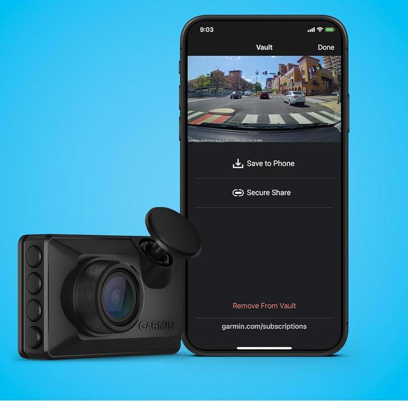 Garmin Dash Cam X110 1080P Dash Cam with a 140-Degree Field of View and Built-In Clarity Polarizer 010-02900-0 Black