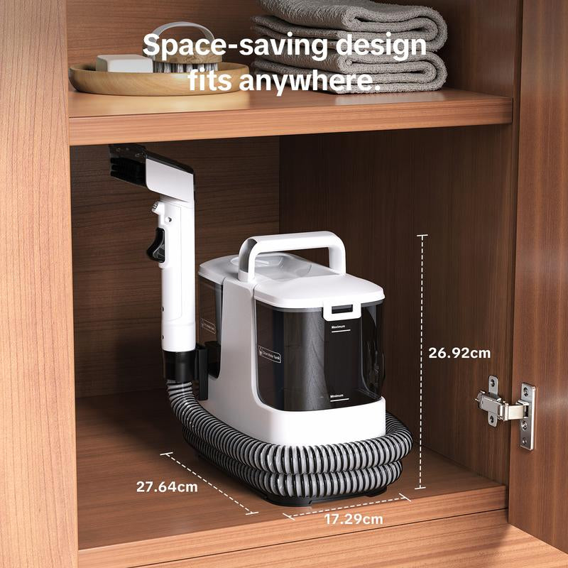 Powerful Mini Spot Cleaner – 500W, 14Kpa Suction for Pet Stains & Upholstery, Self-Cleaning Hose, Dual Water Tanks – Perfect for Carpets, Couch, Car Seats & Mattresses