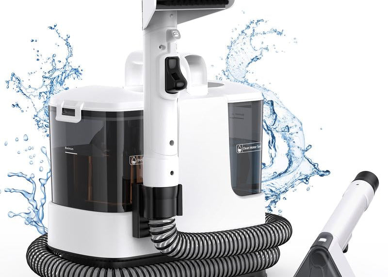 Powerful Mini Spot Cleaner – 500W, 14Kpa Suction for Pet Stains & Upholstery, Self-Cleaning Hose, Dual Water Tanks – Perfect for Carpets, Couch, Car Seats & Mattresses